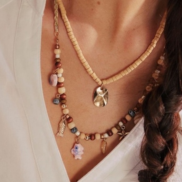 Free People Nash Layered Necklace NWT - Picture 2 of 8